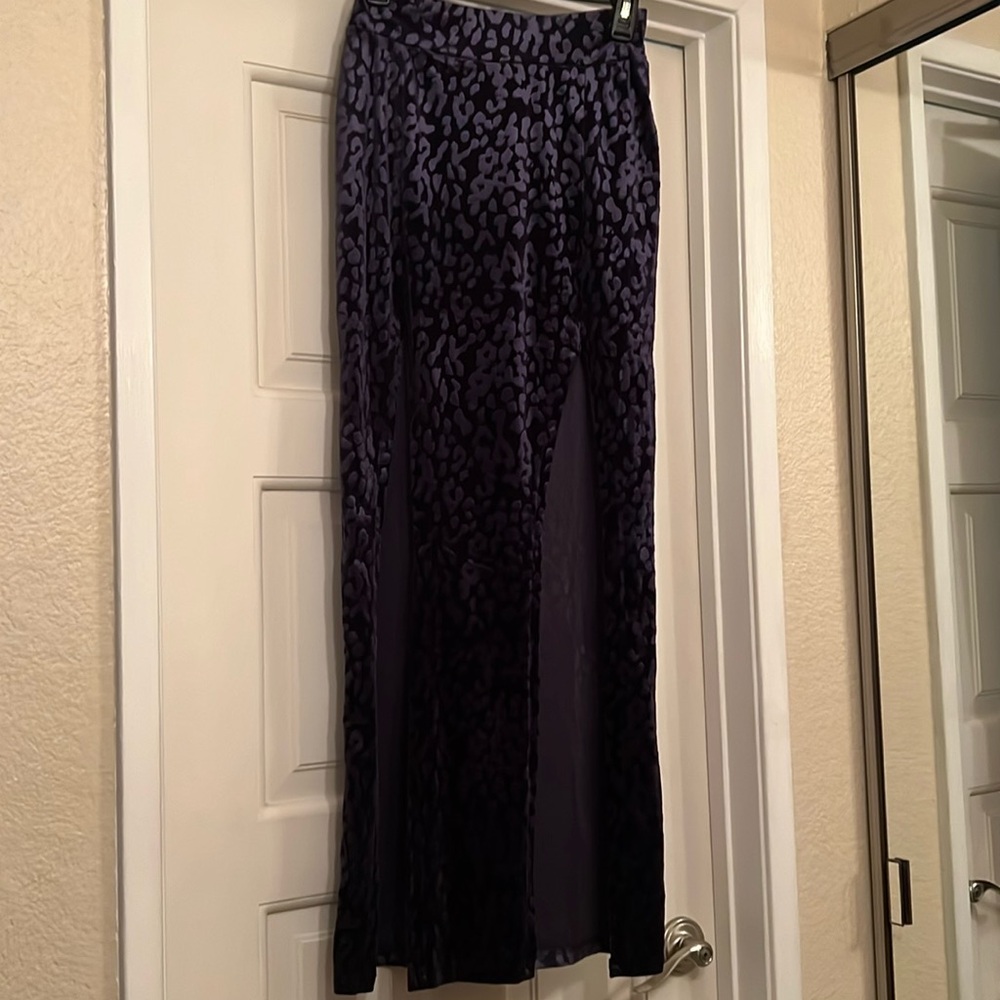 Kill star Maxi skirt with side slits